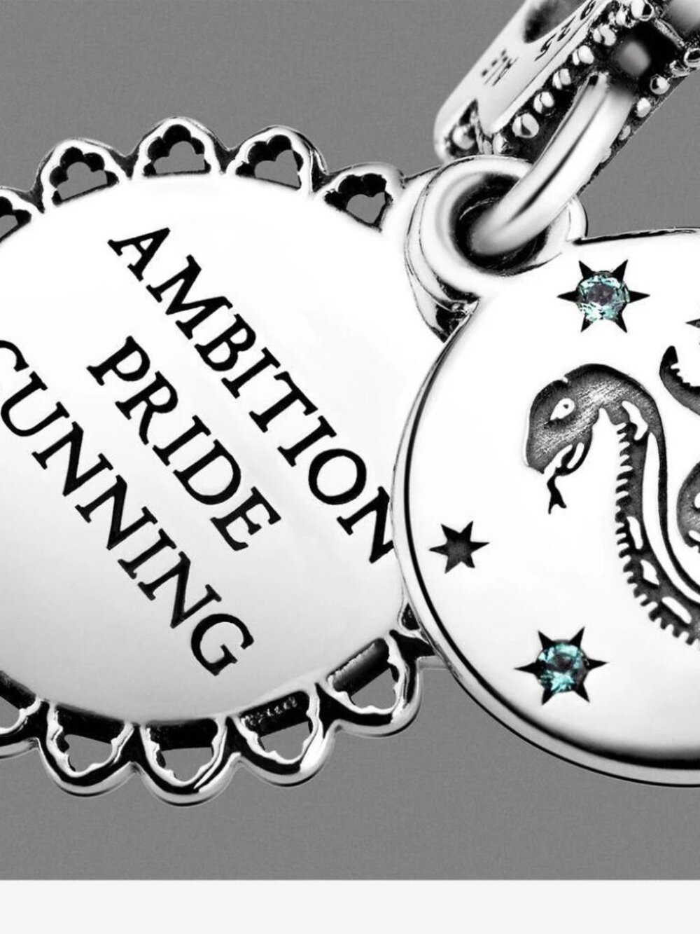 NWOT Pandora Harry Potter Slytherin Dangle Charm ONLY 1